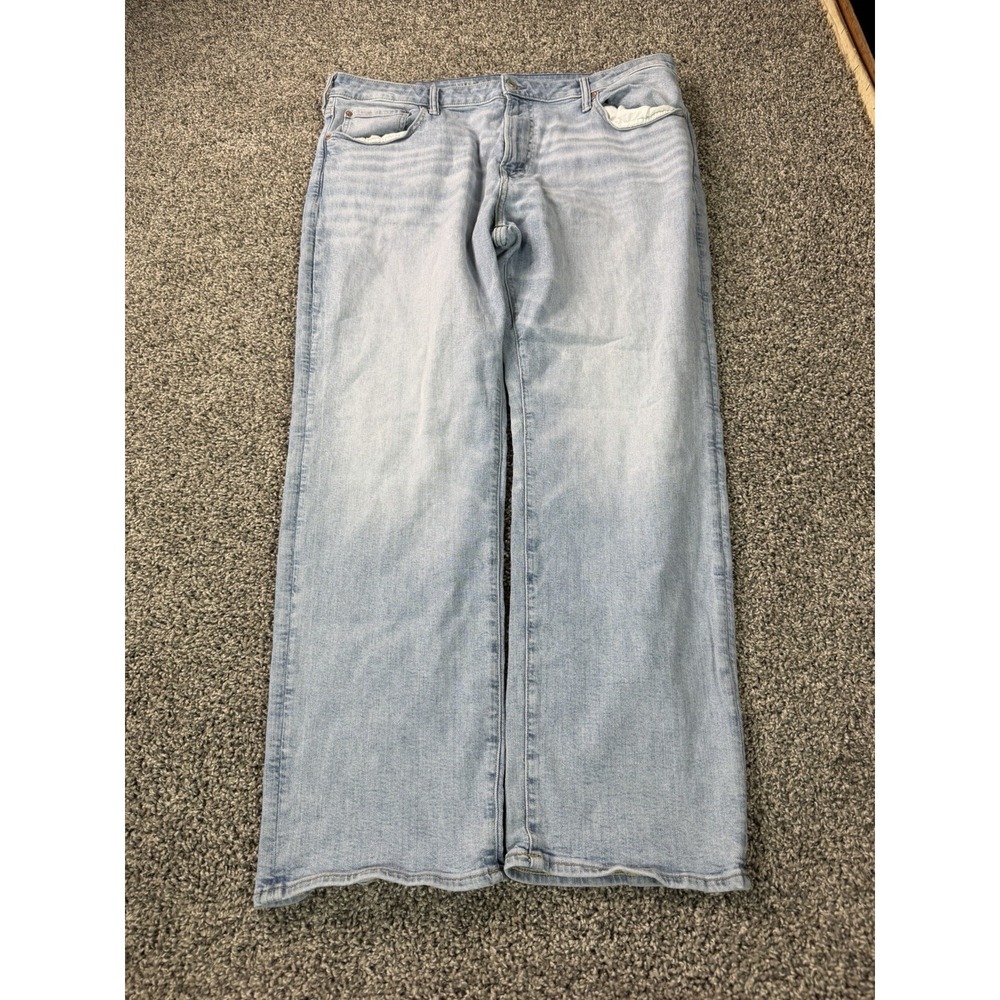 American Eagle Airflex Relaxed Straight Jeans Men's Size 40X32 Blue